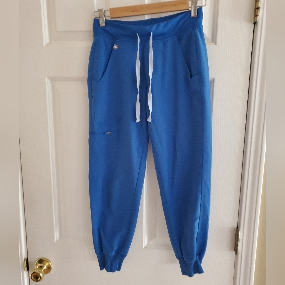 Figs Zamora jogger scrubs in royal blue women's size XXS - XS